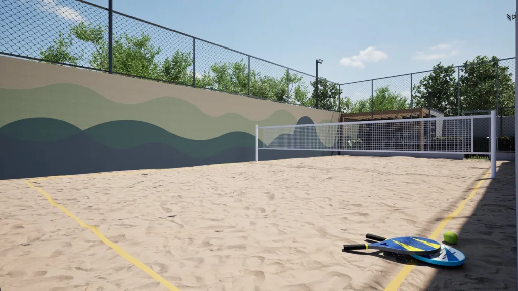 Beach Arena do Residencial Oliveira — perspectiva artística